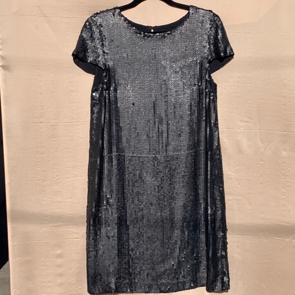 Theory Dresses & Skirts - Black Matte Sequin Shift Dress